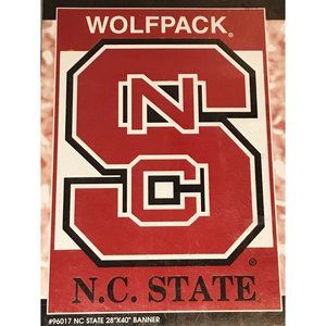 NC STATE WOLFPACK Official NCAA Team Logo Premium 28x40 House BANNER